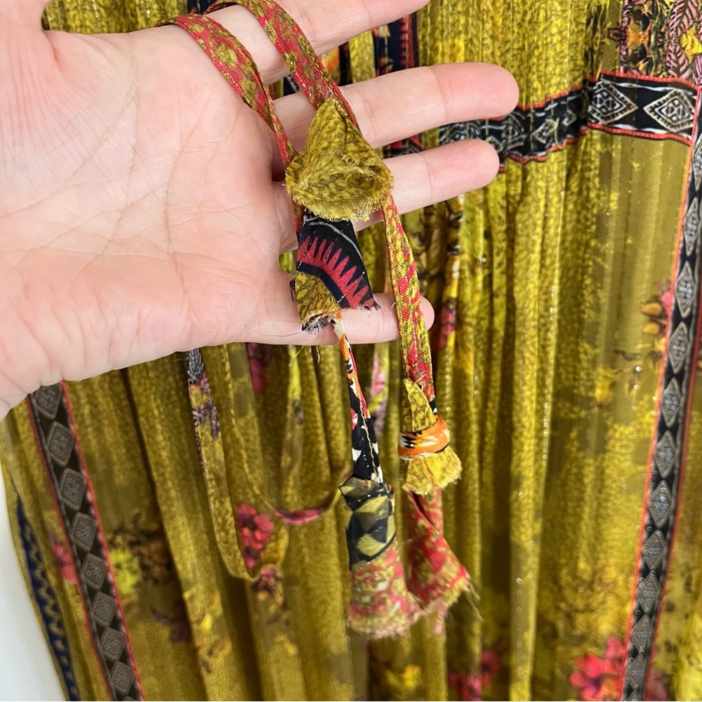 Anthropologie Bhanuni by Jyoti Citron Maxi Dress Size XS - Picture 9 of 15
